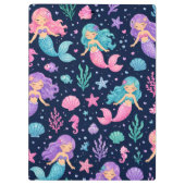 Cute Mermaid Pattern Klembord (Achterkant)