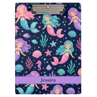 Cute Mermaid Pattern Klembord