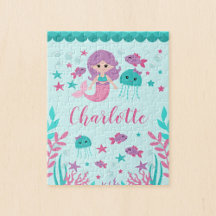 Cute Mermaid Personalized Kinderen