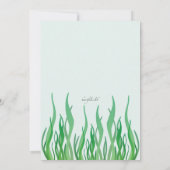 Cute Mermaid Photo Invitation Kaart (Achterkant)