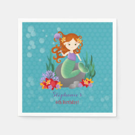 Cute Mermaid Servetten
