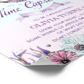 Cute Mermaid under Zee Birthday Time Capsule Poster (Hoek)