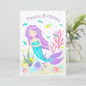 Cute Mermaid under Zee Neon (Staand voorkant)