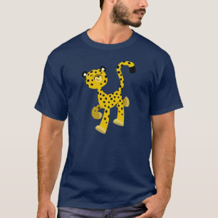 Cute Merry Cartoon Cheetah T-Shirt