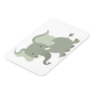 Cute Merry Cartoon Elephant Flexible Magnet Magneet