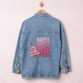 Cute Merry Christmas Pink Retro Xmas Tree Holiday (Hangar)