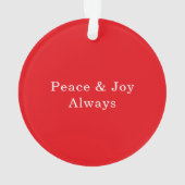 Cute Merry Christmas White Dog Photo Red Round (dos)