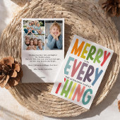 Cute Merry Everything Inclusive 2 photos collage Feestdagenkaart
