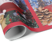 Cute Merry kerst Bunny Rabbit Cadeaupapier (Rol Hoek)