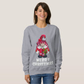 Cute Merry kerst Gnome Sweatshirt (Voorkant volledig)