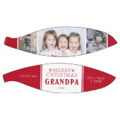 Cute Merry kerst Grandpa 3 Photo Collage Basketbal (Panelen)