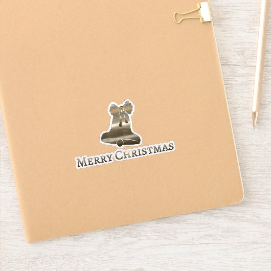Cute Merry kerst Sticker (Notitieboek)