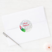 Cute "Merry Kerstmis" cadeautjes Ronde Sticker (Envelop)