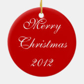 Cute Merry Kerstmis Penguin Santa Hat Ornament (Achterkant)