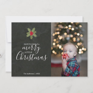 Cute Merry Little KerstHolly Foto