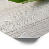 Cute met rode roos poster (Hoek)