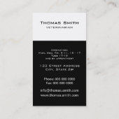 Cute met rode roos visitekaartje (Achterkant)