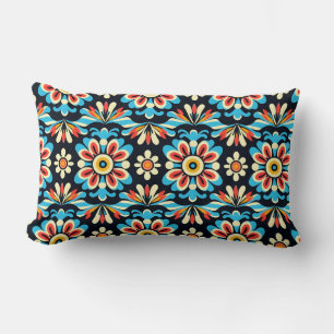 Cute mexicaine folk Motif Jeter Oreiller