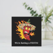 Cute Mexican Fiesta party Invitation (Debout devant)