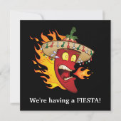 Cute Mexican Fiesta party Invitation (Devant)