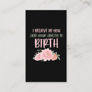 Cute Midechtgenote Baby Catcher Birth Doula Visitekaartje