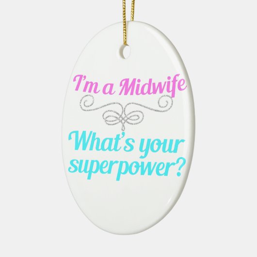 Cute Midoman Superheld Keramisch Ornament (Links)