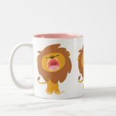 Cute MightRoaring Lion Cartoon Mug (Gauche)