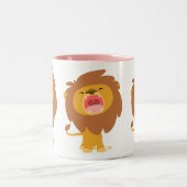 Cute MightRoaring Lion Cartoon Mug (Centre)