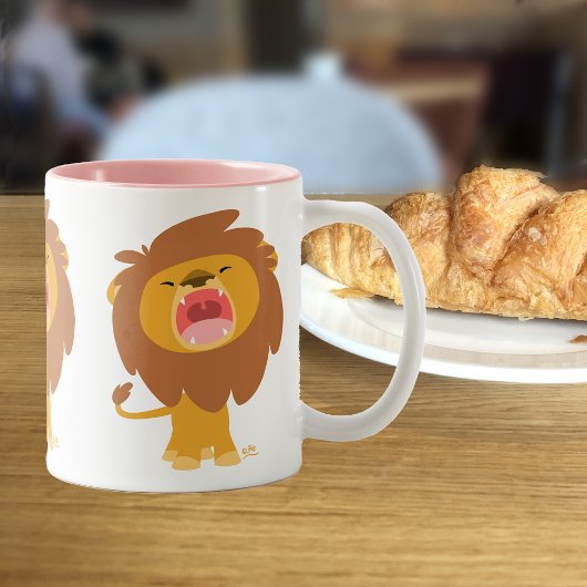 Cute MightRoaring Lion Cartoon Mug
