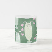 Cute Milkshakes Pattern Matglas Koffiemok (Center)