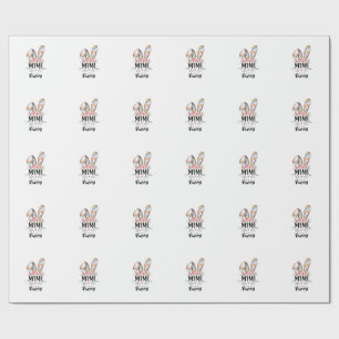 Cute Mimi Bunny T-shirt Paasfamilie Matching Out Cadeaupapier