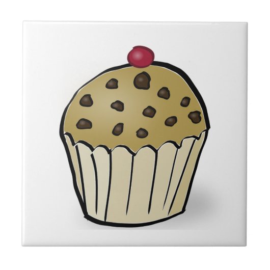 Cute Mini Muffin Tegeltje (Voorkant)