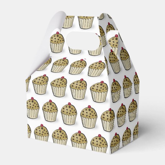 Cute Mini Muffins Pattern Bedankdoosjes (Voorkant Zijde)