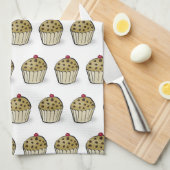 Cute Mini Muffins Pattern Theedoek (Quarter Fold)
