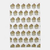 Cute Mini Muffins Pattern Theedoek (Verticaal)