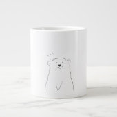cute minimal design mug extra grote beker (Voorkant)