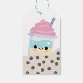 Cute Minimalist Boba Bubble Milk Tea Gift Label Cadeaulabel (Achterkant)