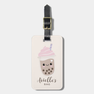Cute Minimalist Boba Bubble Tea Bagagelabel