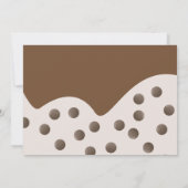 Cute Minimalist Boba Bubble Tea Birthday Kaart (Achterkant)