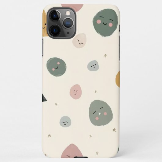 Cute Minimalist Faces Phone Case iPhone Hoesje (Achterkant)