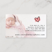 Cute minimalist fotograaf camera aangepaste foto visitekaartje (Achterkant)