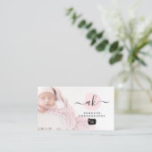 Cute minimalist fotograaf camera aangepaste foto visitekaartje (Staand voorkant)