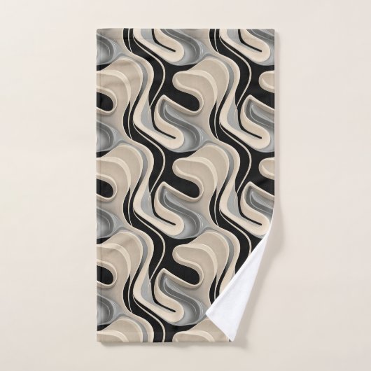 Cute minimalist tiled pattern  (Serviette à main)