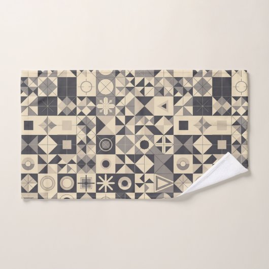 Cute minimalist tiled pattern (Serviette à main)