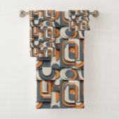 Cute minimalist tiled pattern  bad handdoek (Insitu)