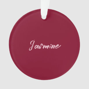 Cute Minimaliste Bourgogne Rouge Calligraphie Nom
