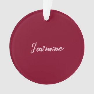Cute Minimaliste Bourgogne Rouge Calligraphie Nom