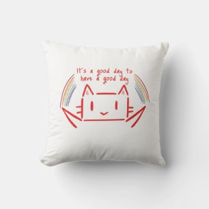 Cute Minimalistische Katten Illustratie Kussen