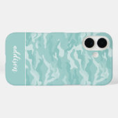 Cute Mint Green Camo Personalized Case-Mate iPhone Case (Achterkant (horizontaal))