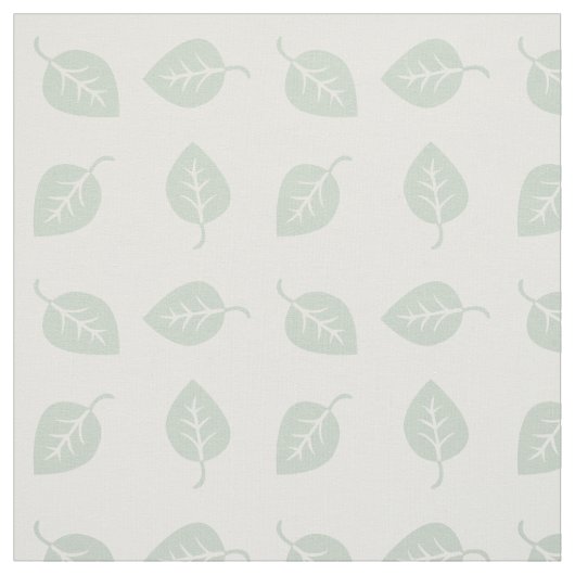 Cute Mint Leaf Pattern Stof (Swatch)